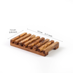 Rectangular Soap Dish Handmade from Olive Wood - Image 2