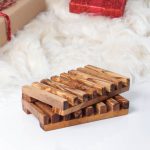 Rectangular Soap Dish Handmade from Olive Wood - Image 4