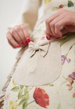 Ladies' Half Apron Cotton-Linen  Mix, Printed | Blossom - Image 3