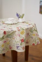 Round Tablecloth, Cotton-Linen mix, printed | Blossom - Image 2