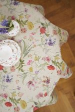 Round Tablecloth, Cotton-Linen mix, printed | Blossom - Image 4
