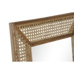 Wall mirror DKD Home Decor 54 x 4,5 x 150 cm Natural Brown wicker Bali - Image 5