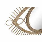 Wall mirror DKD Home Decor 71 x 2 x 45 cm Natural Brown Rattan - Image 3