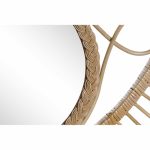 Wall mirror DKD Home Decor 71 x 2 x 45 cm Natural Brown Rattan - Image 2