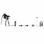 Set of Wine Accessories DKD Home Decor Bamboo Stainless steel Light - Image 4