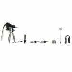 Set of Wine Accessories DKD Home Decor Bamboo Stainless steel Light - Image 3