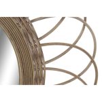 Wall mirror DKD Home Decor Natural Brown Bali 77 x 2 x 77 cm - Image 2