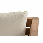 Garden sofa DKD Home Decor Brown Teak Cotton (155 x 85 x 70 cm) - Image 6