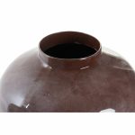 Vase DKD Home Decor Grey 26 x 26 x 32 cm Dark brown Modern Lacquered - Image 3