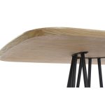 Dining Table DKD Home Decor Natural Black Metal 180 x 100 x 76 cm MDF - Image 3