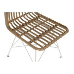 Garden chair DKD Home Decor Brown Metal synthetic rattan White (47 x - Image 7