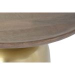 Centre Table DKD Home Decor Steel Mango wood (80 x 80 x 38 cm) - Image 2