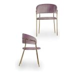 Chair Pink Golden Polyester Iron (49 x 80,5 x 53 cm) - Image 2