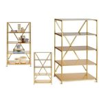 Shelves Golden Metal (36 x 156 x 86 cm) - Image 2