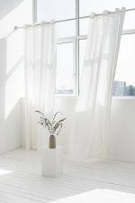 Snow White linen curtain with grommets - Image 5