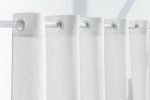 Snow White linen curtain with grommets - Image 2