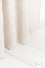 Natural Light linen curtain panel with rod pocket - Image 6