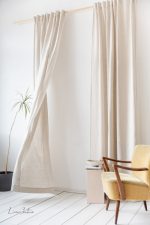 Linen curtain with multifunctional heading tape - Image 15