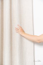 Natural Light linen curtain panel with rod pocket - Image 5