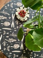 Round Tablecloth, 100% Cotton, Printed | Seeds Carbon - Image 4