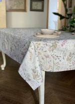 Rectangular Tablecloth, Linen-Cotton Mix, Printed | Aitana - Image 2