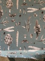 Rectangular Tablecloth, 100% Cotton, Printed | Seeds Aqua - Image 4