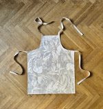 Ladies Apron Simple, S-L size, 100% cotton, printed | Tropic Grey - Image 3