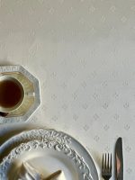 Classic white tablecloth with an ornament, Cotton-Poly mix | Classic - Image 2