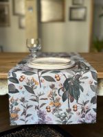 Table Runner, 100% Cotton, Printed | Natural Bouquet - Image 2