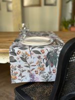 Table Runner, 100% Cotton, Printed | Natural Bouquet - Image 5
