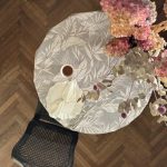 Round Tablecloth, different sizes, 100% cotton, printed | Tropic Grey - Image 2