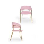 Chair Pink Golden Polyester Iron (49 x 80,5 x 53 cm) - Image 4