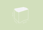 Fabric Basket, Bread cloth h=20cm, 100% Cotton, Printed | Seeds Carbon - Image 3