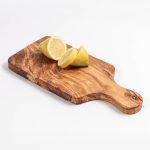 Olive Wood Rectangular Cutting Board with Handle, Handmade - Image 4