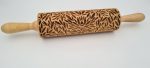 Engraved Rolling Pin Natural Wood Folk Kitchen Pins Handmade - Hiro - Image 5
