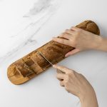 Handmade Olive Wood Bread Board | Rustic Slicing and Serving Platter - Image 3