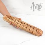 Handmade Olive Wood Bread Board | Rustic Slicing and Serving Platter - Image 6