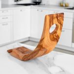 Handmade Olive Wood Bottle Holder | Available in Two Designs - Image 2