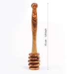 Handmade Olive Wood Honey Dipper | Eco-Friendly Honey Drizzler - Image 6
