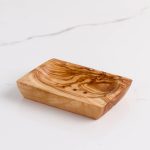 Set of 3 Olive Wooden Soap Dishes, Handmade - Image 5