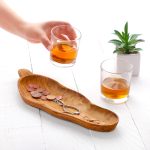 Handmade Olive Wood Leaf-Shaped Dish - Image 2