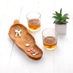 Handmade Olive Wood Leaf-Shaped Dish - Image 3