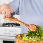 Olive Wood Salad tongs / BBQ tongs - Image 4