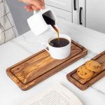 Eco-Friendly Olive Wood Rectangle Board with Juice Groove - Image 4