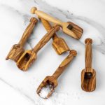 Mini Wooden Scoop - Handmade from Olive Wood - Image 2