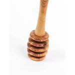 Handmade Olive Wood Honey Dipper | Eco-Friendly Honey Drizzler - Image 3