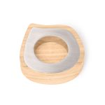 Taper candle or tealight holder | ash wood, stainless steel - Image 3