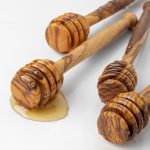 Handmade Olive Wood Honey Dipper – Simple & Natural - Image 3