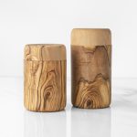 Handcrafted Olive Wood Spice Box with Thread for Rustic Kitchen Charm - Image 2