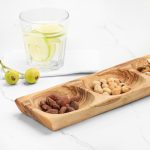 3-Section Olive Wood Dish – Handmade Serving Piece for Everyday Use - Image 3